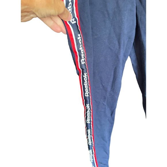 Reebok Womens Jacket & Pant Tracksuit Elastic Waist Logo Trim Size S Blue - Picture 8 of 11